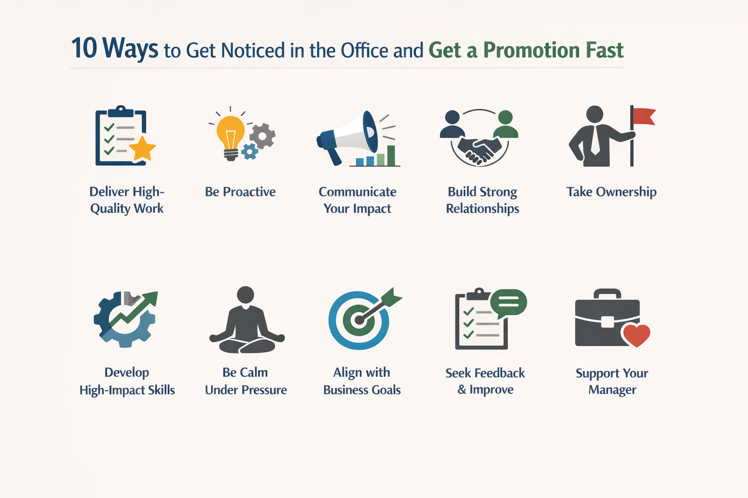 Read more about the article 10 must know tips get noticed in the office and get a promotion fast